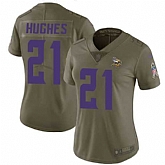 Women Nike Vikings 21 Mike Hughes Olive Salute To Service Limited Jersey Dzhi,baseball caps,new era cap wholesale,wholesale hats
